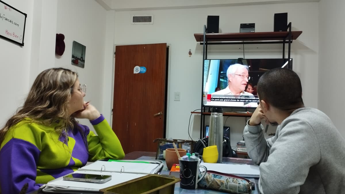 Estudiantes de nuestra academia de francés